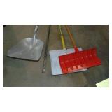 2- Snow Shovels, Craftsman Scoop and Metal Bar