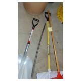 2- Snow Shovels, Craftsman Scoop and Metal Bar