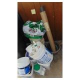 Various Buckets and Lawn Supplies