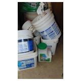 Various Buckets and Lawn Supplies