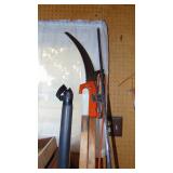 Various Yard Tools and Shepards Hook
