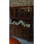 Young Republic 2 Piece Maple Hutch. 70" x 52" x 19" (Contents on top not included)