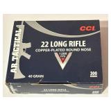 300 Rounds CCI .22LR Copper Plated Ammo / Ammunition