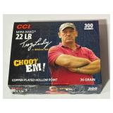 300 Rounds "choot em" CCI .22LR Copper Plated Hollow Point Ammo / Ammunition