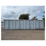 ZNCU4006820 // 40 Ft Shipping Container with 2 Side Doors, 40HC, Single Trip
