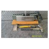 Assorted Tools Hammer Hatchet Saw