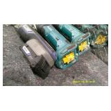 Lot of Three Cordless Angle Grinders Makita, Dremmel and Makita Impact drill