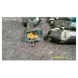 Lot of Three Cordless Angle Grinders Makita, Dremmel and Makita Impact drill