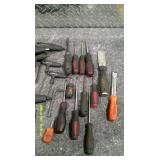 Assorted Hand Tools Screw Drivers, Allen Wrenches