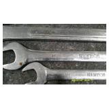 Lot of Assorted Large Pittsburg and Kobalt CR-V Combination Wrenches