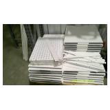 Modular White Shelving Lot