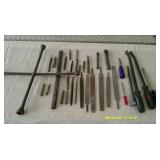 Lot of Nails, Chisels, Screwdrivers