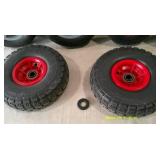 Lot Large Casters and Dolly Wheels.