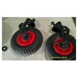 Lot Large Casters and Dolly Wheels.