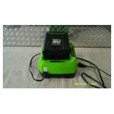 Greenworks Pro 80 Volt Chager & Battery
