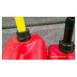 2 Small Red Gas Canisters