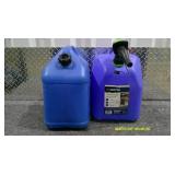 2 Large Blue Kerosene Cans