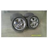 Pair of Five Lug Chevy Wheels w/ Tires