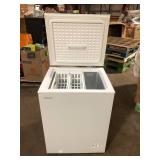 5.0 cu. ft. Manual Defrost Chest Freezer with LED Light in White Garage Ready by Vissani   Customer Returns See Pictures