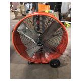30 in. Heavy Duty 2-Speed Direct Drive Drum Fan by Commercial Electric   Customer Returns See Pictures