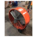 30 in. Heavy Duty 2-Speed Direct Drive Drum Fan by Commercial Electric   Customer Returns See Pictures