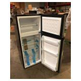 4.5 cu. ft. 2-Door Mini Refrigerator in Platinum Steel with Freezer by Vissani Damaged   Customer Returns See Pictures