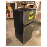 4.5 cu. ft. 2-Door Mini Refrigerator in Platinum Steel with Freezer by Vissani Damaged   Customer Returns See Pictures