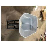6 cu. ft. PRO Heavy-Duty Steel Tub Wheelbarrow, Steel Braces and Handles, Easy Pivot/Dump Design, 16 in. Pneumatic Wheel by Gorilla   Customer Returns See Pictures