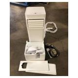 5,000 BTU 115-Volt 3-in-1 Portable Air Conditioner Unit Cools up to 150 sq. ft. with Dehumidifier and Remote in White by Vissani  Customer Returns See Pictures