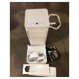 5,000 BTU 115-Volt 3-in-1 Portable Air Conditioner Unit Cools up to 150 sq. ft. with Dehumidifier and Remote in White by Vissani  Customer Returns See Pictures