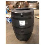 50 Gal. Rain Barrel Black Colour with Plastic Spigot by RTS Home Accents  Customer Returns See Pictures