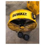 30 in. Yellow 3 Speed Drum Fan by DEWALT Customer Returns See Pictures