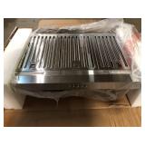Sarela 30 in. W x 7 in. H 500CFM Convertible Under Cabinet Range Hood in Stainless Steel with LED Lights and Filter by Vissani   Customer Returns See Pictures