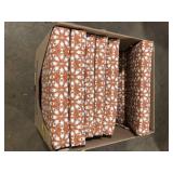 Lot of Hampton Bay 20 in. W x 20 in. D High Back Universal Outdoor Cushion in Russet Geo Medallion   Customer Returns See Pictures