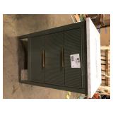 SUDIO Emma 24 in. W Bath Vanity in Vintage Green with Engineered Stone Top in Arabescato with White Sink  Customer Returns See Pictures