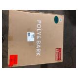 Poly and Bark Enzo 23.5 in Black High Back Wood Counter Stool with Wood Seat (Set of 1)  Customer Returns See Pictures