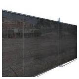 12 ft. x 50 ft. Black Privacy Fence Screen HDPE Fabric with Knitted Eyelets for Chain Link Garden Fence by Coolaroo Customer Returns See Pictures