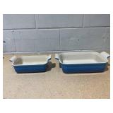 2PCS Le Creuset Heritage Stoneware Baker Set