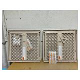 LOT OF 2 Toddleroo by North States - Supergate Ergo Baby Gate: Plastic Baby Gate for Stairs & Doorways