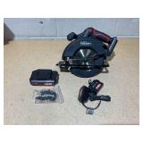Hyper Tough 20V 6.5in. Brushless Circular saw, with 2.0Ah Battery Pack and Standard Charger