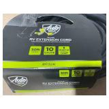 AutoDrive 10/3 STW 30 Amps RV Extension Cord with Lighted End, 30-feet, Black