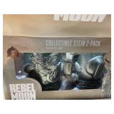 LOT OF 3 - Netflix Rebel Moon Collectable Stein 2-Pack 20 Oz