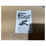 Hyper Tough 6 Amp Corded Angle Grinder with Handle, Adjustable Guard, 4-1/2 inch Grinding Wheel & Wrench, New Condition