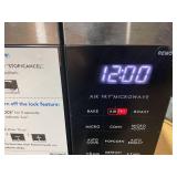 Galanz 0.9 Cu ft Air Fry Countertop Microwave, 900 Watts, Stainless Steel, New