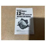 Hyper Tough 12 Amp Corded 7-1/4 inch Circular Saw with Steel Plate Shoe, Adjustable Bevel, Blade & Rip Fence