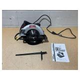 Hyper Tough 12 Amp Corded 7-1/4 inch Circular Saw with Steel Plate Shoe, Adjustable Bevel, Blade & Rip Fence