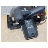 Hyper Tough 12 Amp Corded 7-1/4 inch Circular Saw with Steel Plate Shoe, Adjustable Bevel, Blade & Rip Fence, New Condition