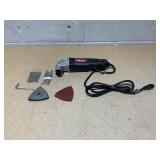 Hyper Tough 2.1 Amp Corded Oscillating Multi-function Tool, Variable Speed, Hex Key, Sanding Pad & Sheets, 1/4" Blade, Scraper Blade
