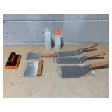 ROMANTICIST 8pcs Professional Griddle Accessories Kit - Heavy Duty Stainless Steel Grill Spatula Set for Grill Griddle Hibachi Flat Top Outdoor Cooking