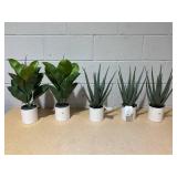 LOT OF 5 - Artificial Plants